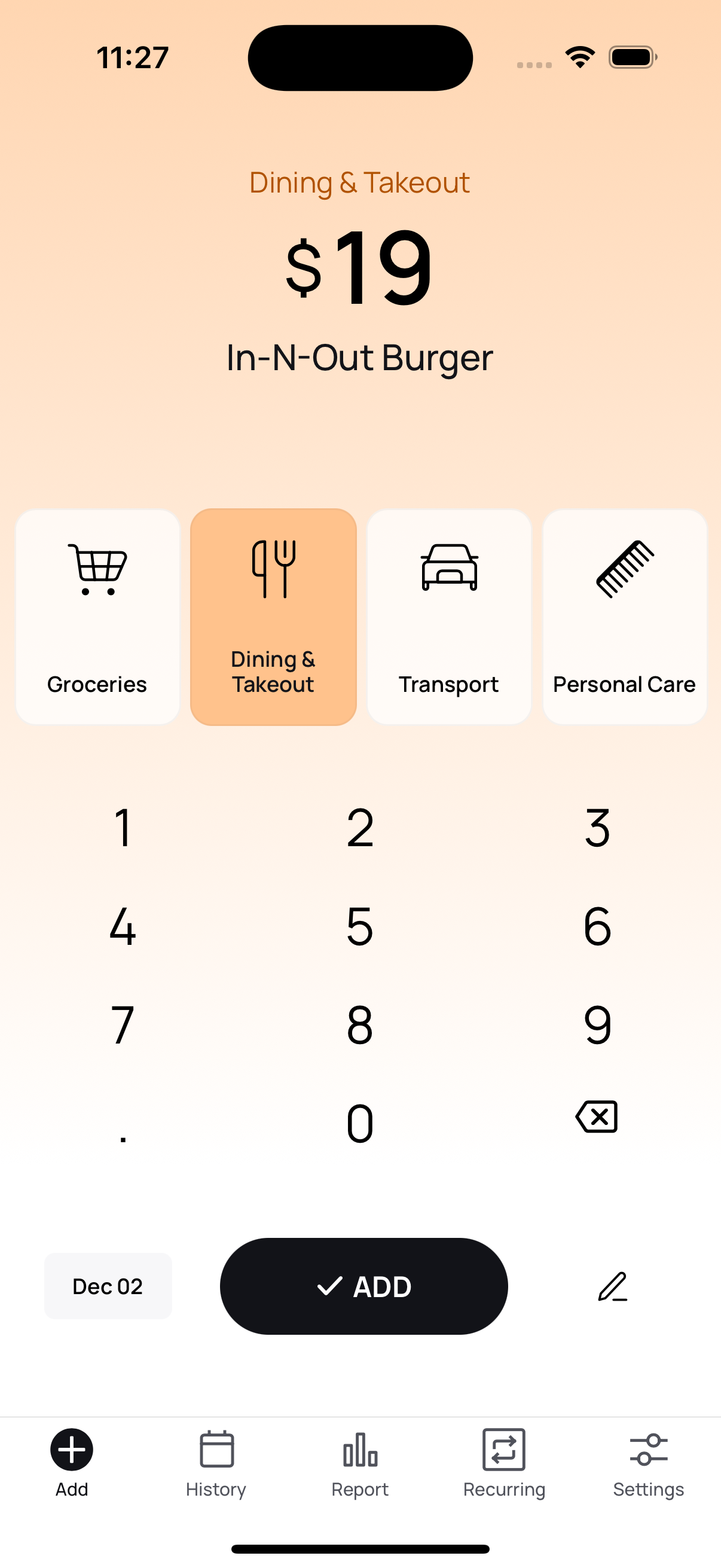 Spendline Screenshot 1