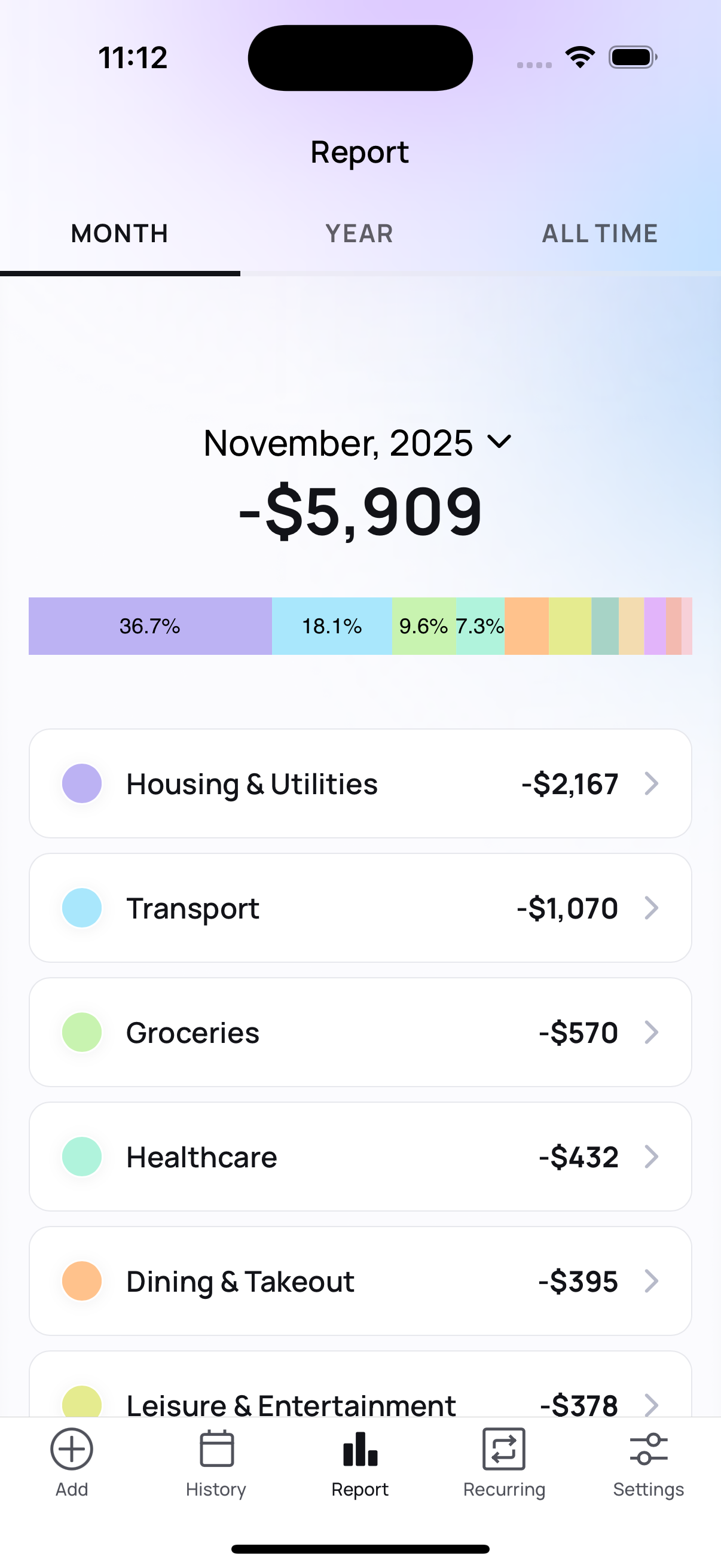 Spendline Screenshot 3