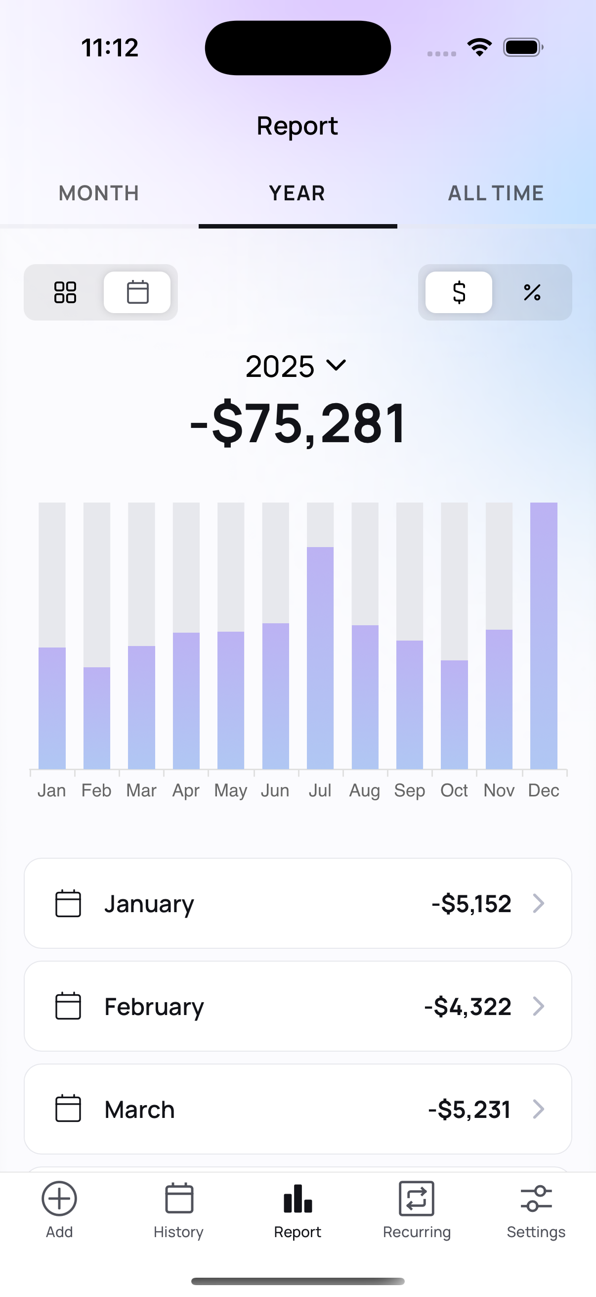 Spendline Screenshot 4